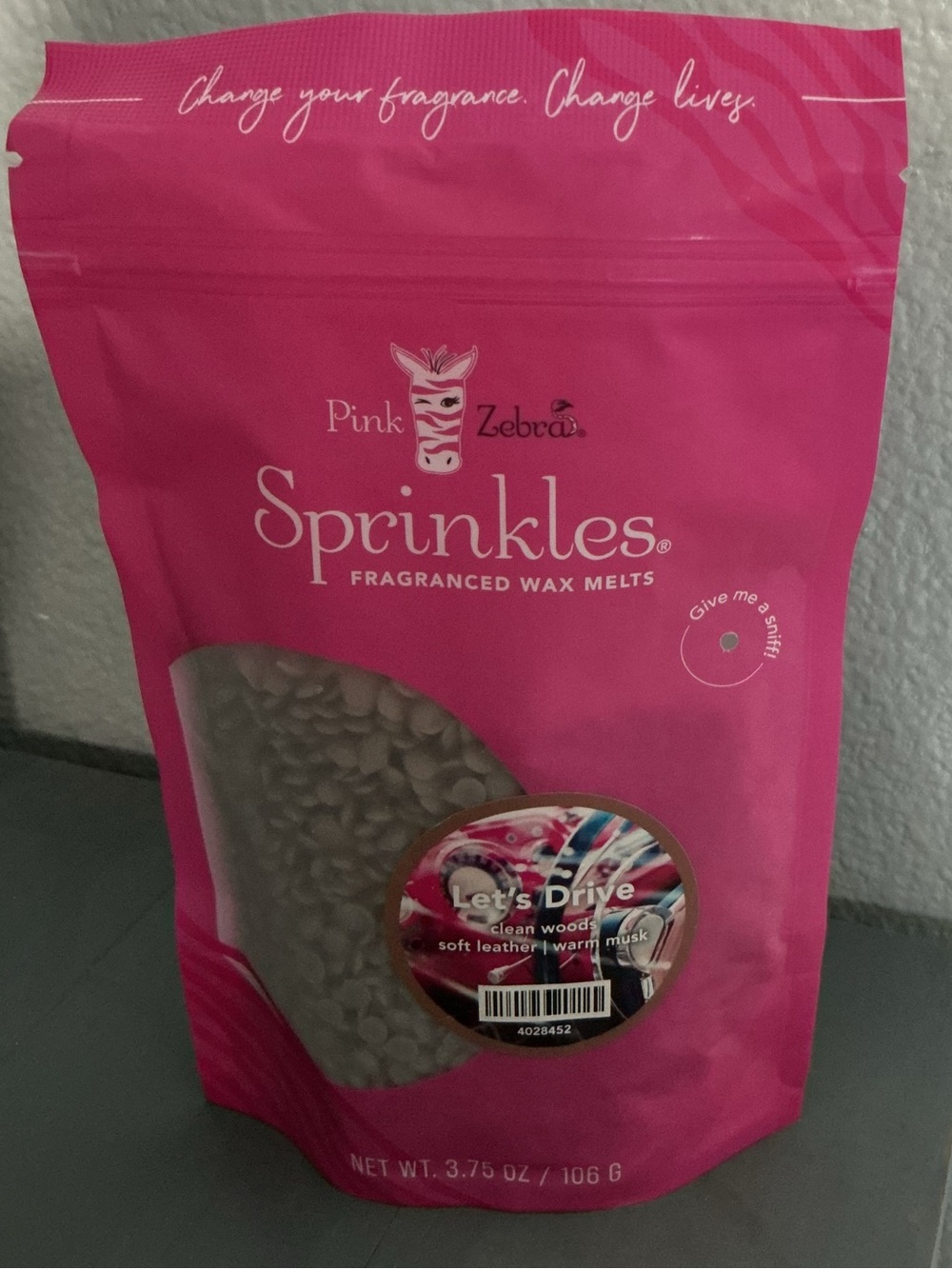 Let’s Drive Pink Zebra Sprinkles Wax Melts